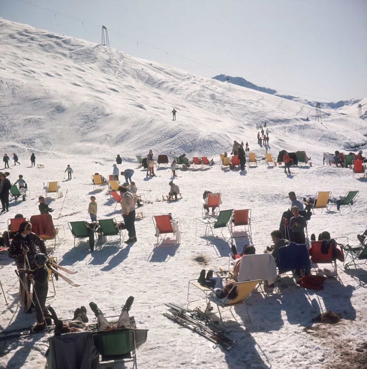 Skiers At Verbier