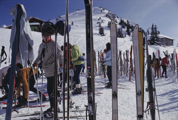 Skiers At Gstaad